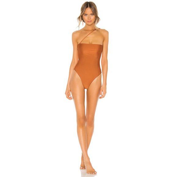lovewave Other - NEW lovewave Balboa One Piece Shoulder Strap High Cut Swimsuit Rustic Orange M